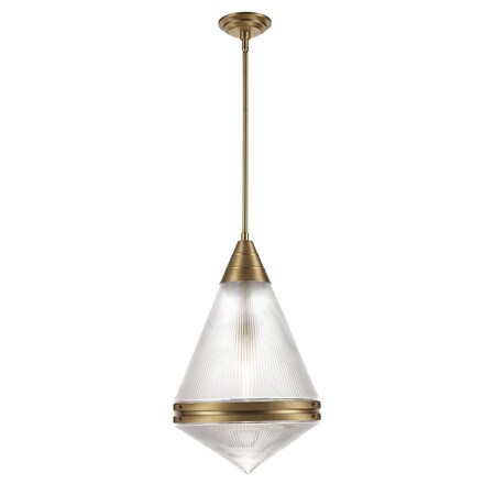 Maxim Lighting Hargreaves 1-Light Pendant, Natural Aged Brass 10395PRNAB